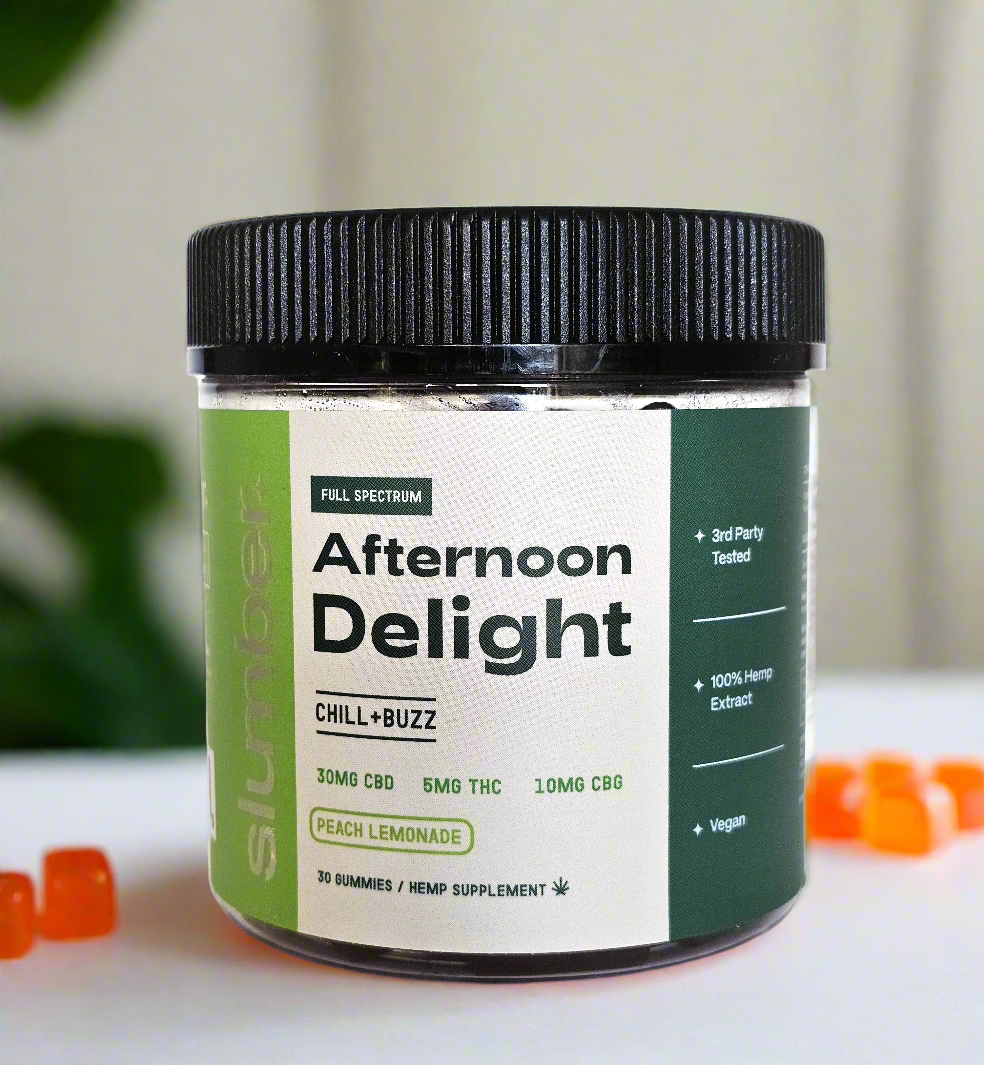 Slumber - Afternoon Delight - CBD, CBG, Delta-9 THC Gummies - 30 ct