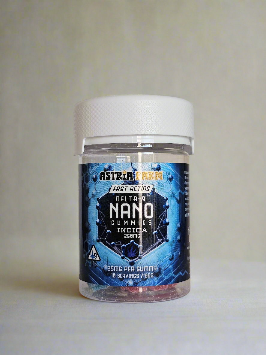 Astria Farm - Indica - 100 mg CBN & 100 mg Delta-9 THC Nano Gummies - 10 ct