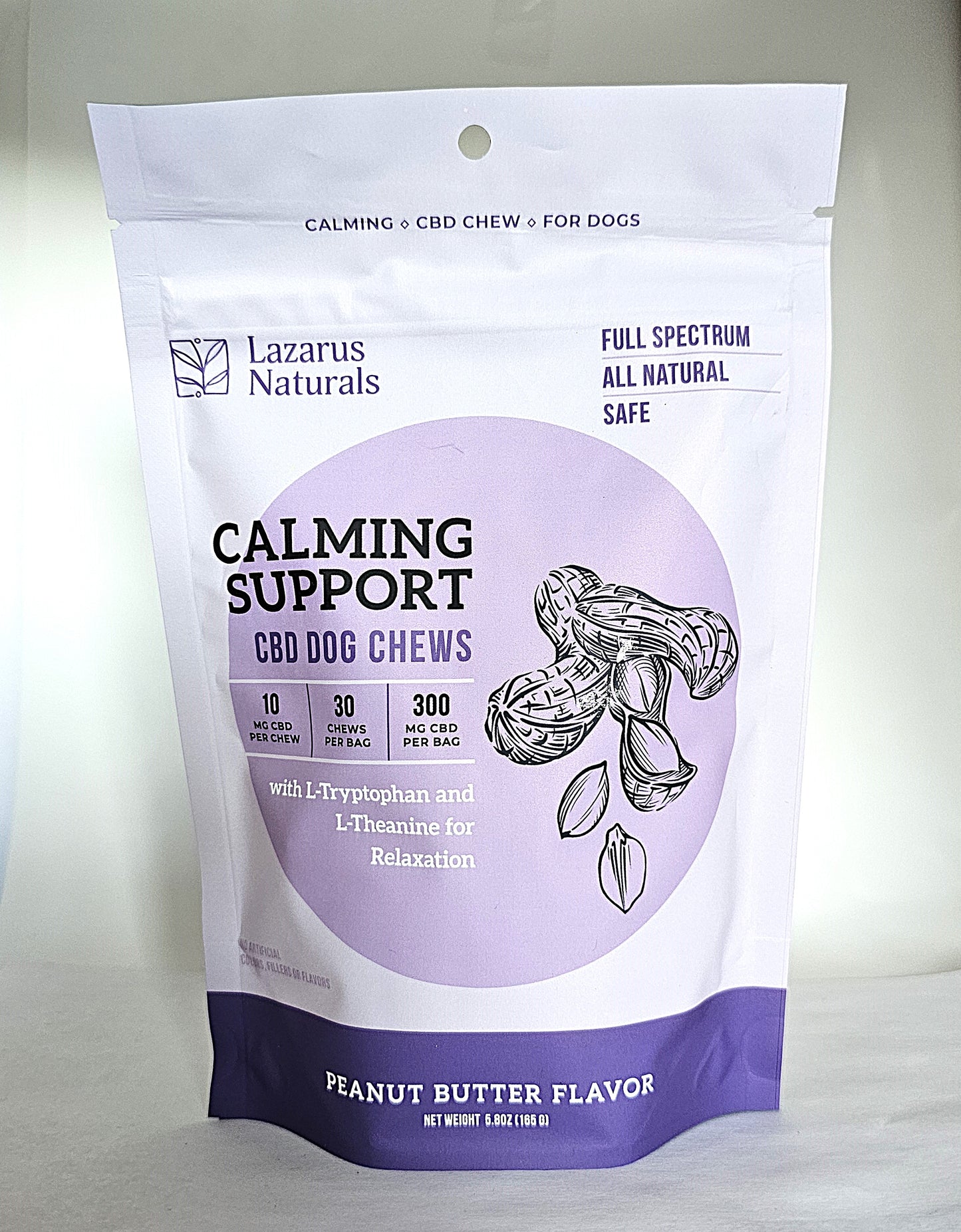 Lazarus Naturals - Calming Dog - 10 mg CBD Dog Chews - 30 ct