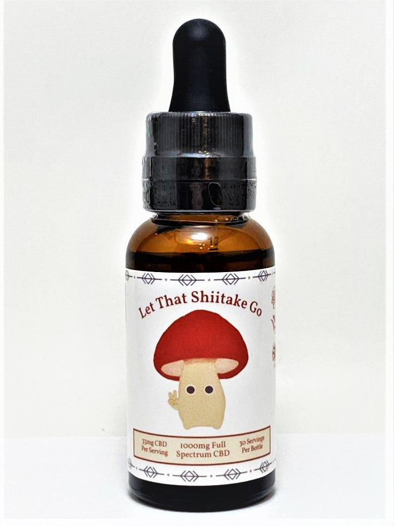 Let That Shiitake Go - 1,000 mg Organic Full Spectrum CBD & Mushroom Extract Tincture
