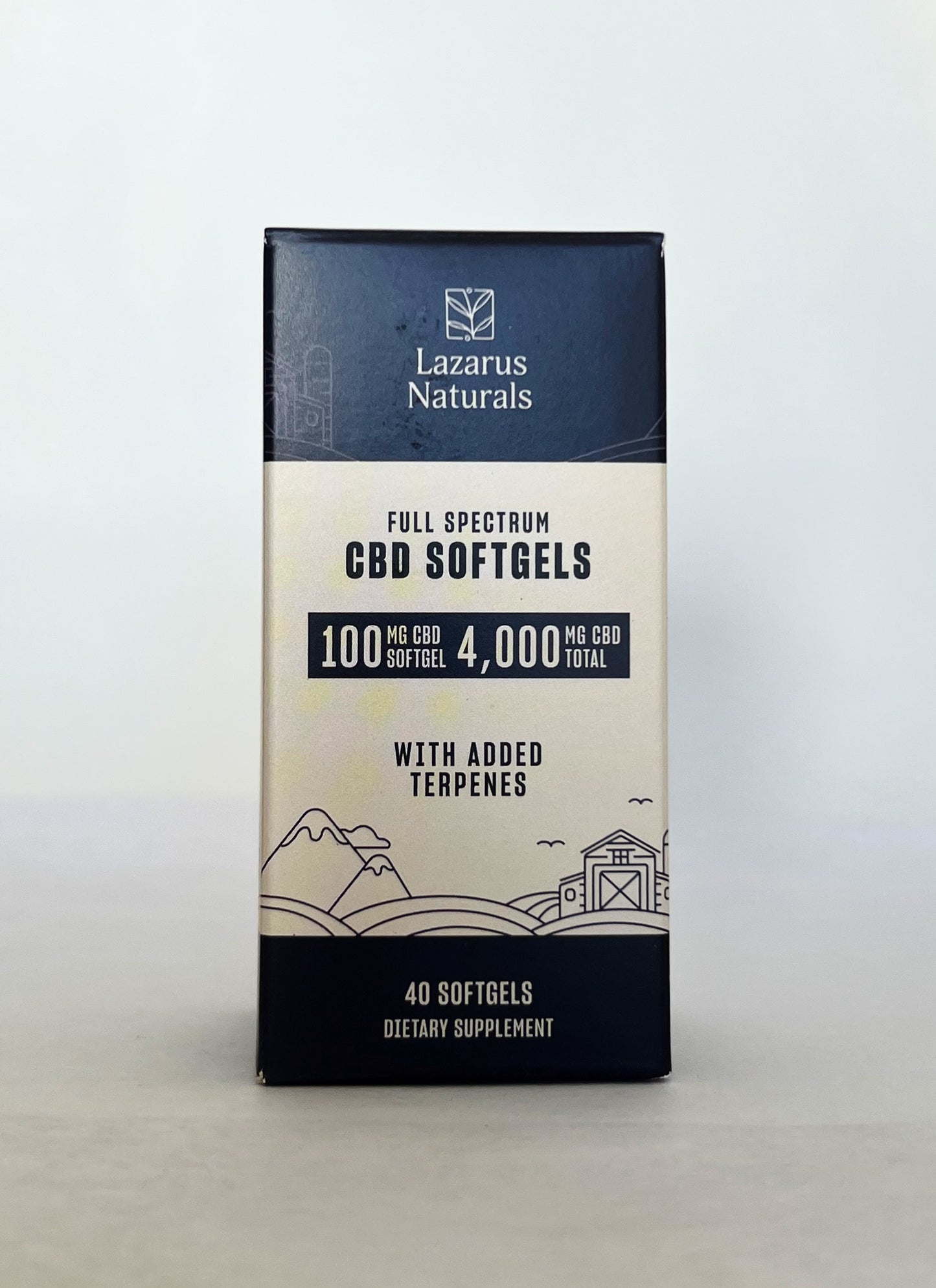 Lazarus Naturals - 100 mg Full Spectrum CBD Softgels -  40 ct