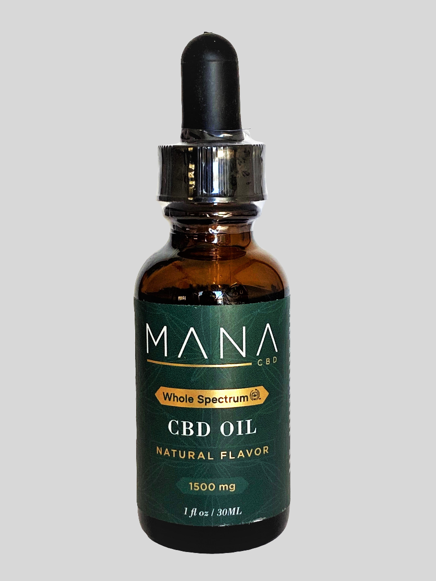 1,500 mg CBD Tincture - Whole Spectrum CBD