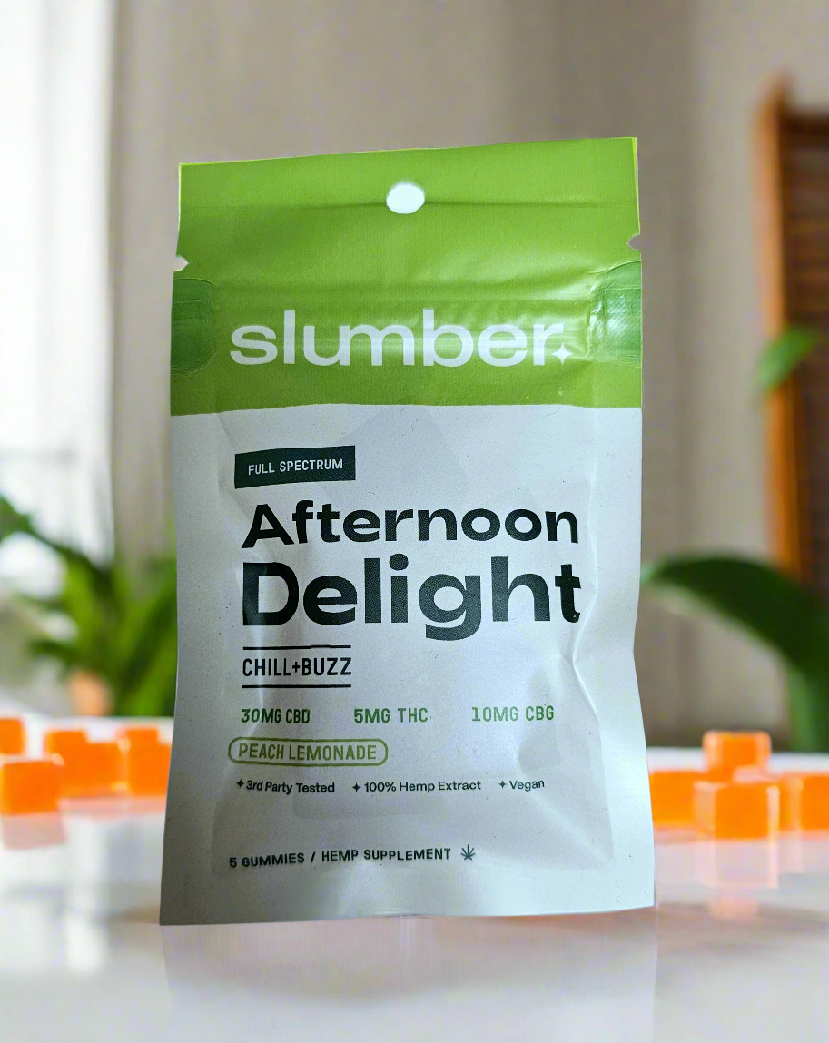 Slumber - Afternoon Delight - CBD, CBG, Delta-9 THC Gummies - 5 ct