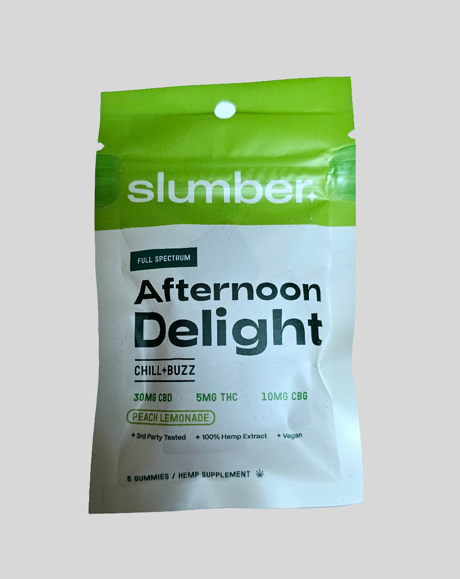 Slumber - Afternoon Delight - CBD, CBG, Delta-9 THC Gummies - 5 ct