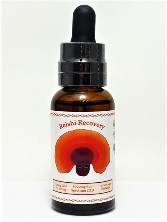 Reishi Recovery - 1,000 mg Organic CBD Oil & Mushroom Extract Tincture