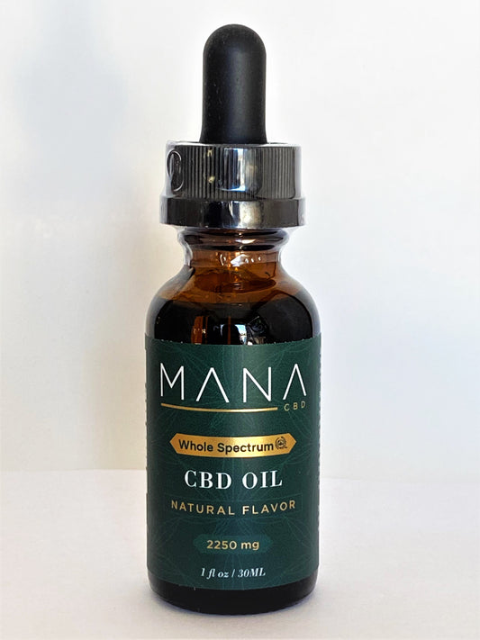 2,250 mg CBD Tincture - Whole Spectrum CBD
