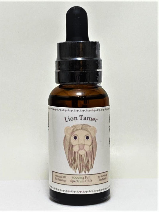 Lions Tamer -  3,000 mg Organic Full Spectrum CBD & Mushroom Extract Tincture
