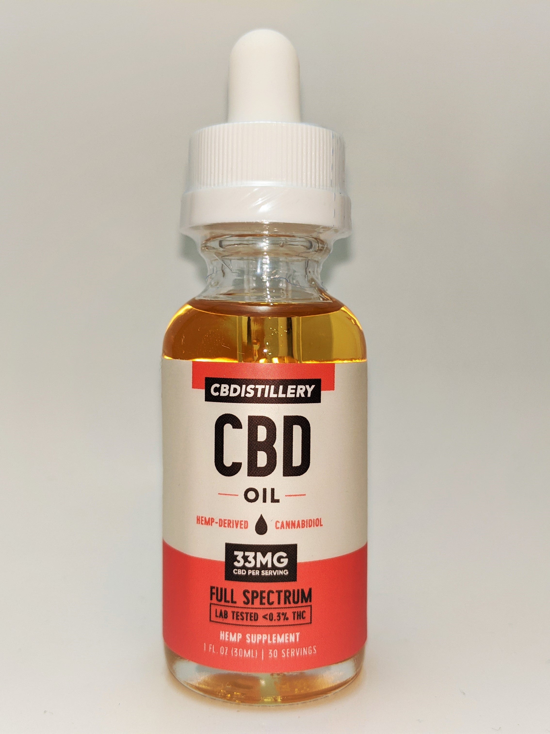 CBDistillery 1000 mg Full Spectrum Oil - Natural Flavor - CBD Central