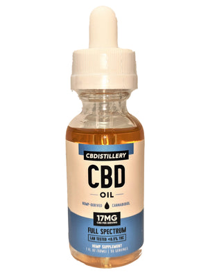 CBDistillery 500 mg Full Spectrum Oil - Natural Flavor - CBD Central