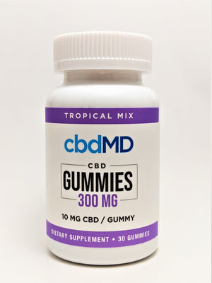 Gummies 300 mg - Orange, Strawberry, Tropical, and Raspberry Flavors - CBD Central