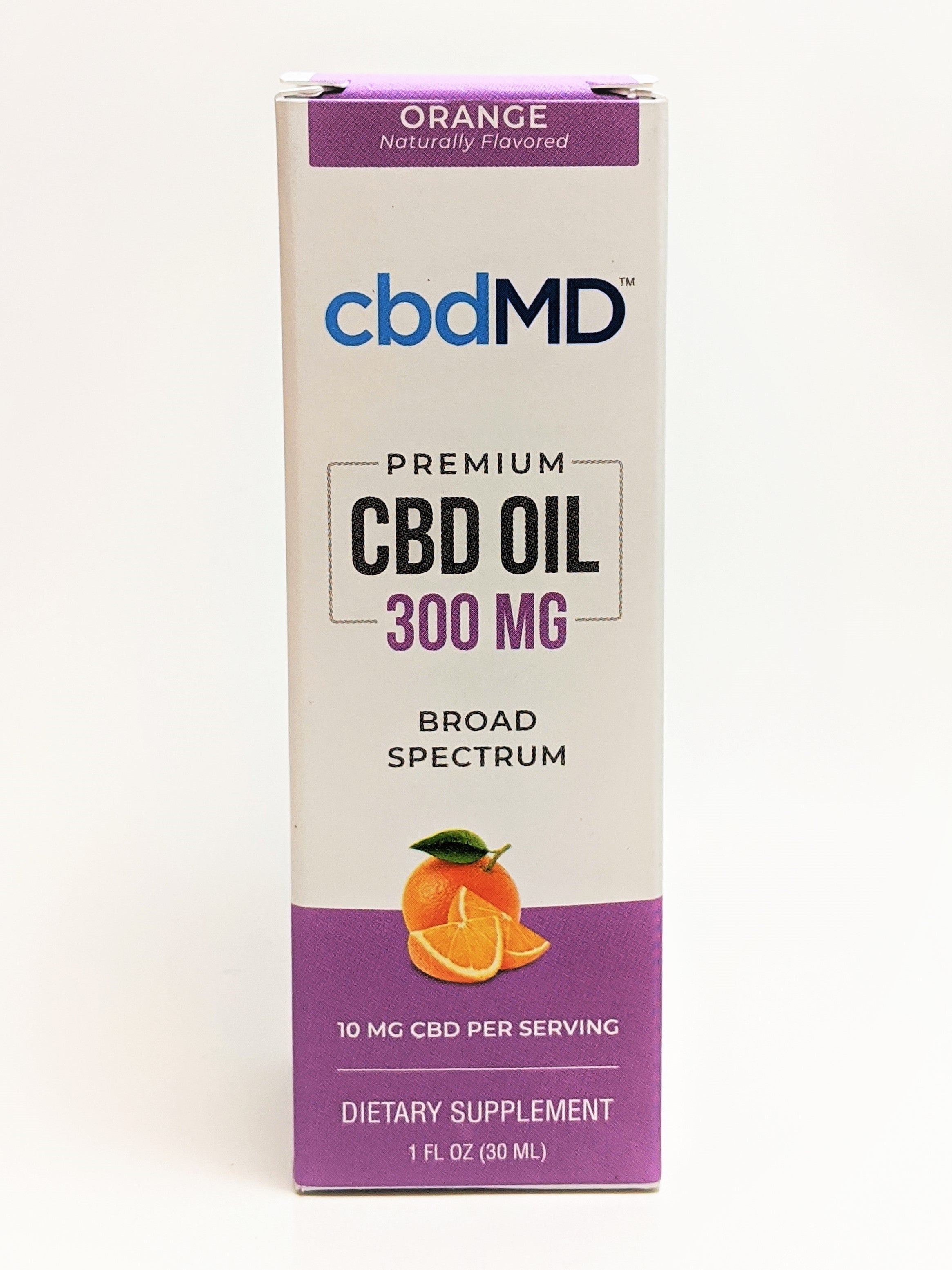 cbdMD 300 mg Oil - Orange Flavor - CBD Central