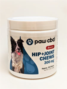 Paw CBD Hip and Joint Soft Chews 300 mg (Bacon) - CBD Central
