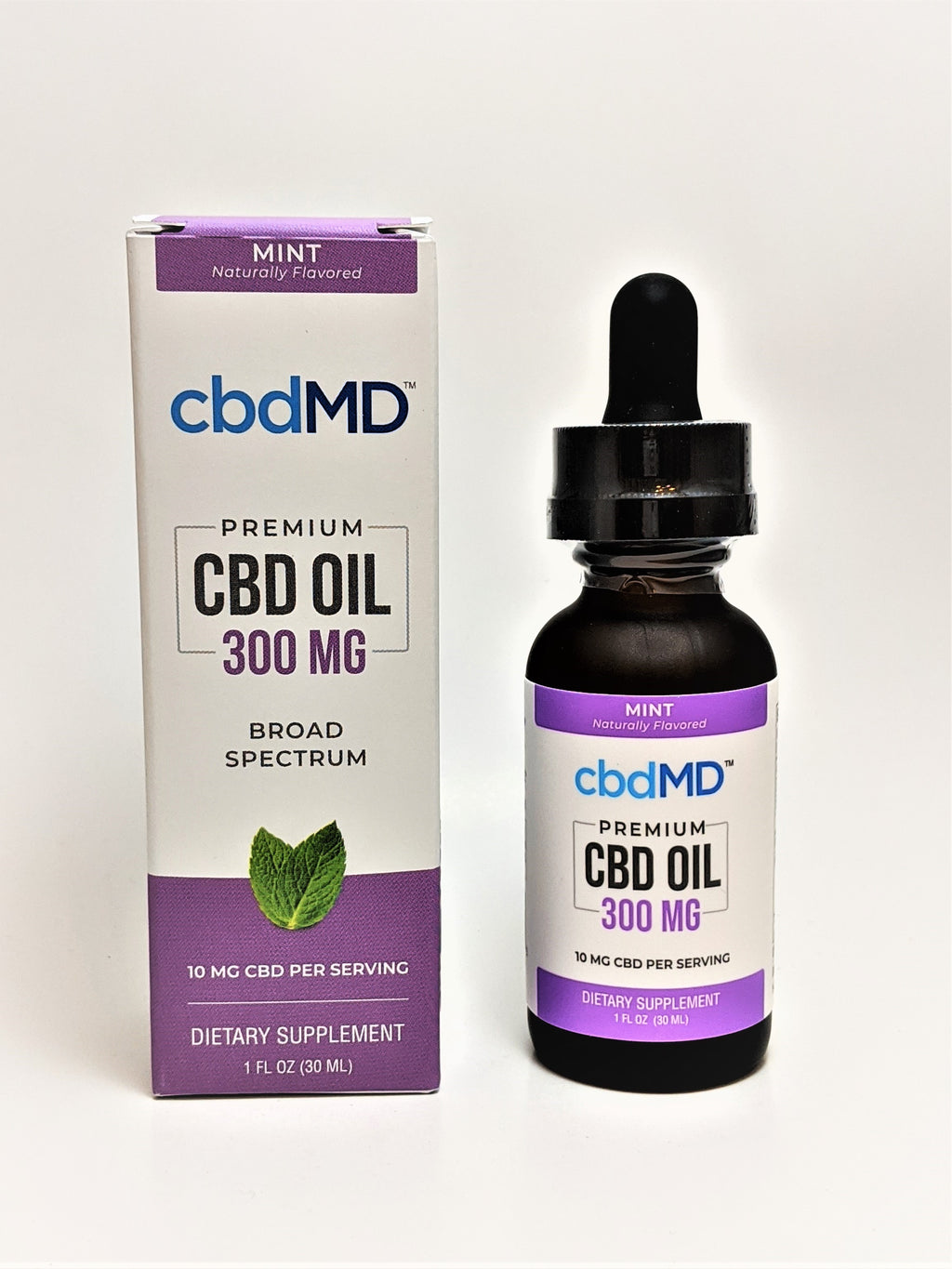 cbdMD 300 mg Oil - Mint Flavor - CBD Central