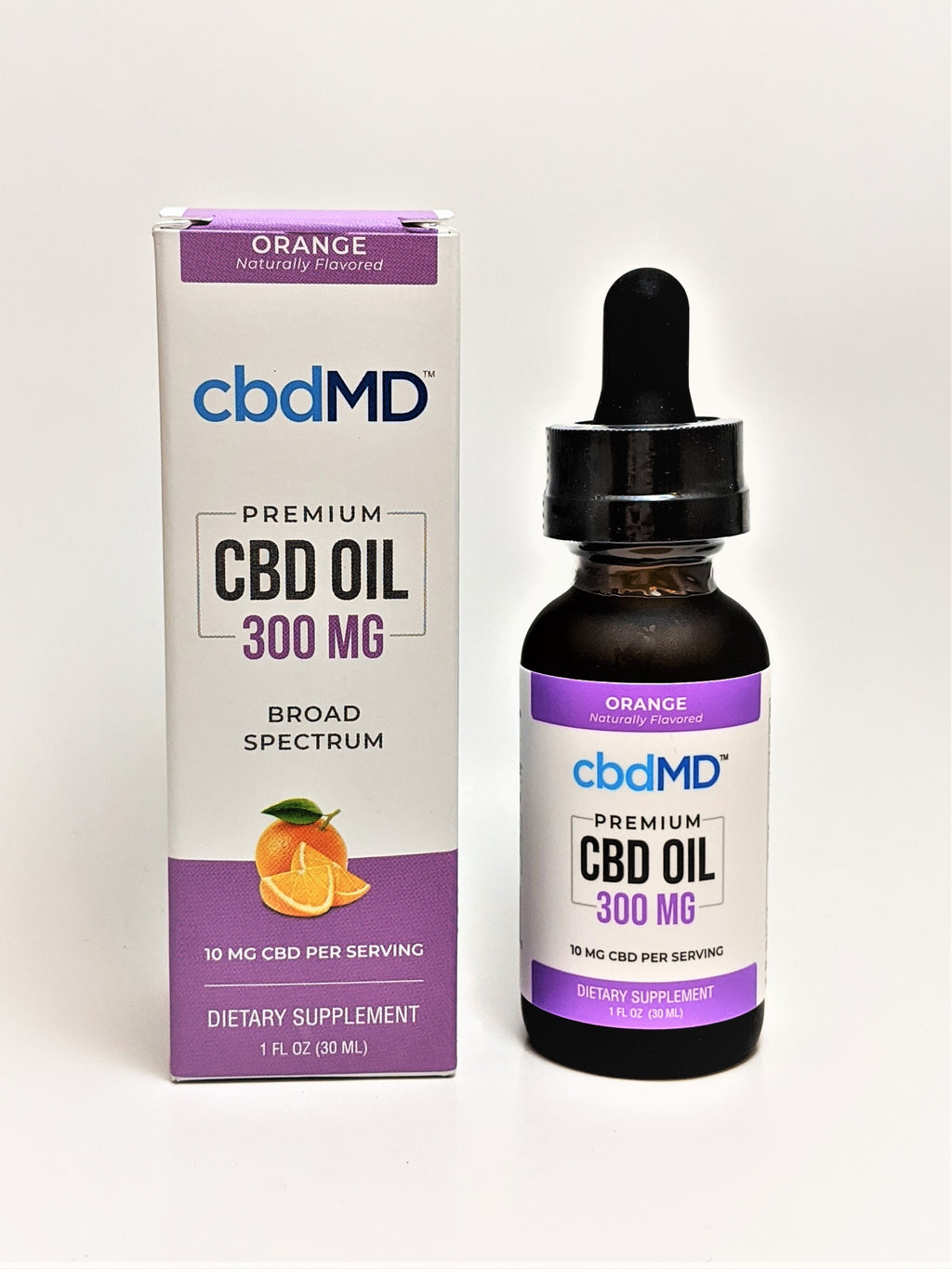cbdMD 300 mg Oil - Orange Flavor - CBD Central