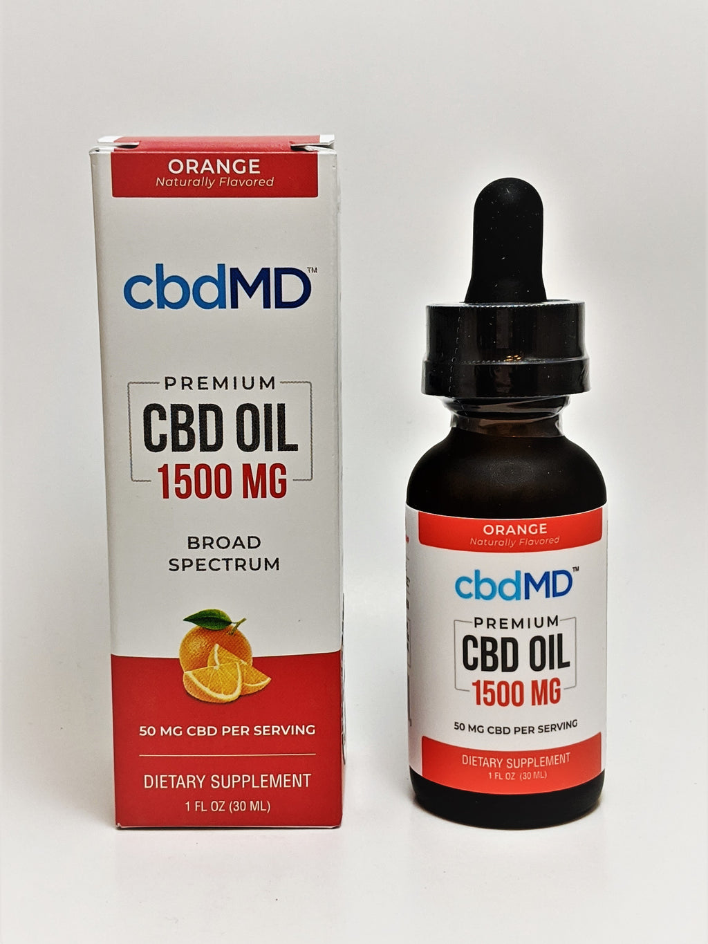 cbdMD 1500 mg Oil - Orange Flavor - CBD Central