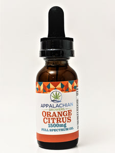 Appalachian Growers 1,500 mg Full Spectrum Oil - Orange Citrus - CBD Central