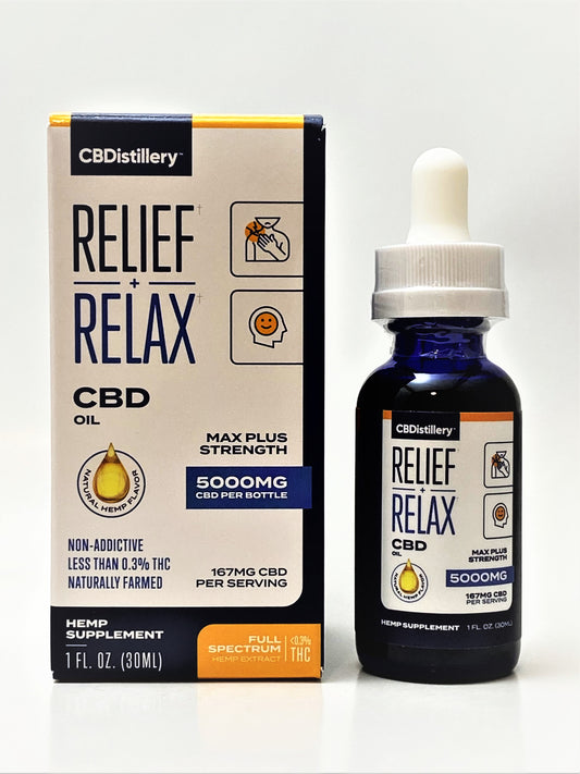 CBDistillery - 5,000 mg Full Spectrum CBD Tincture - Natural Flavor