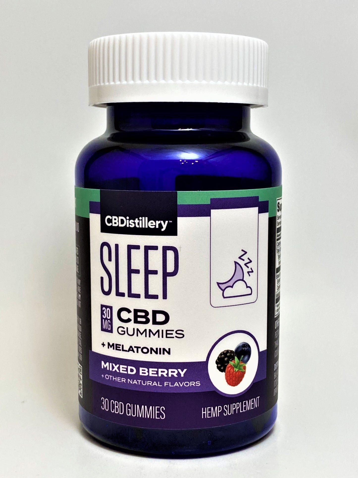 CBDistillery -  Sleep CBD 900 mg Mixed Berry Gummies+Melatonin 30 mg 30 ct