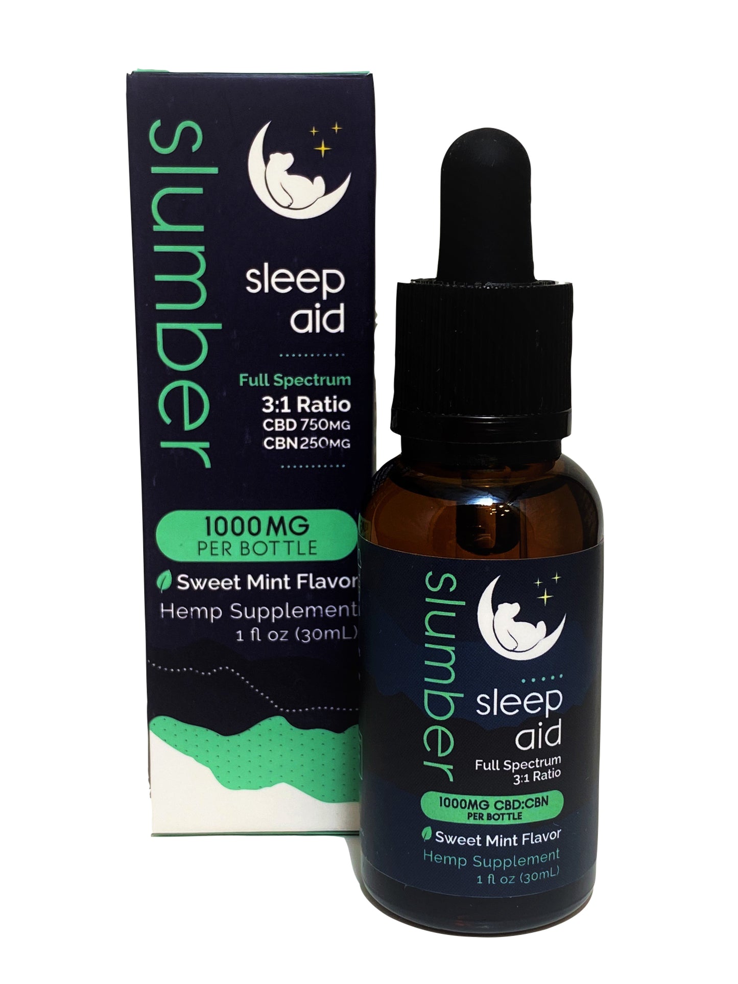 Slumber 3:1 CBD:CBN 1,000mg Full Spectrum Sleep Tincture