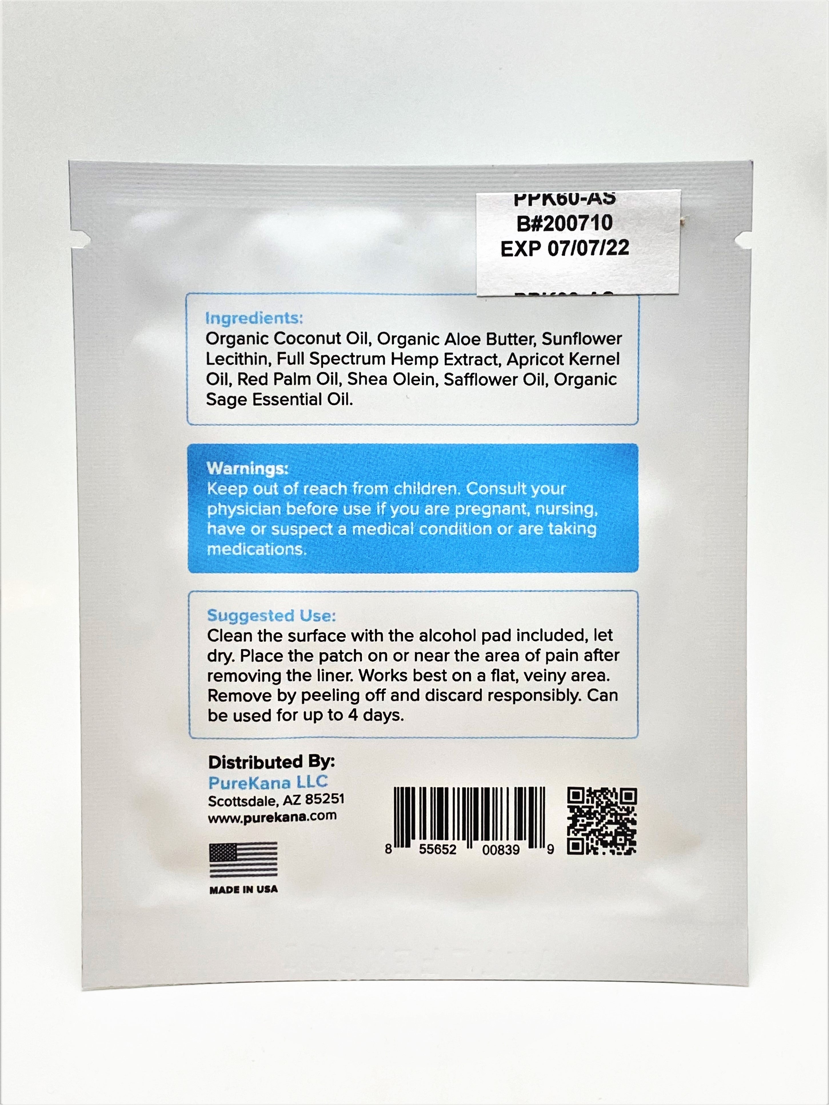 Pure Kana - Pack of 3 Patches (60 mg)