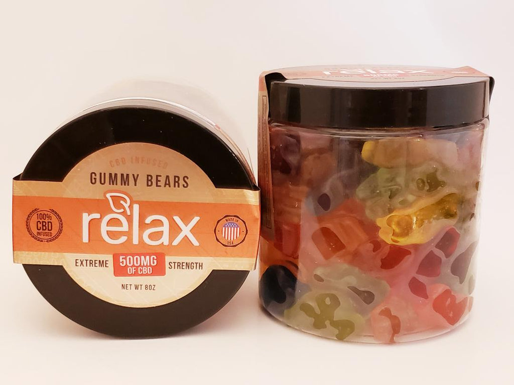Broad Spectrum Relax 500 mg Gummy Bears - CBD Central